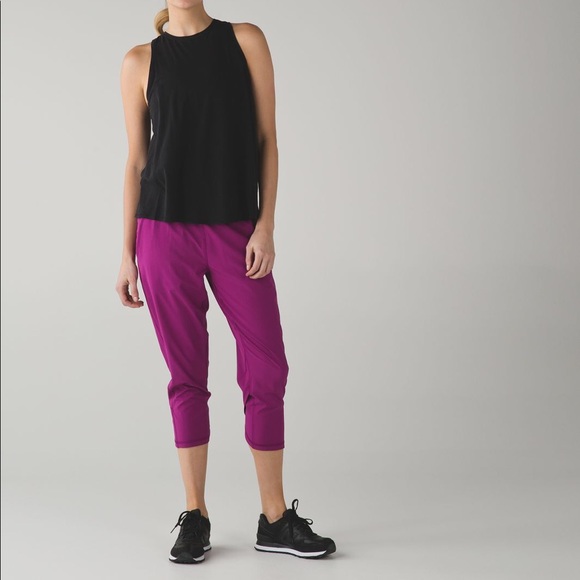 lululemon athletica Pants - Lululemon Tranquil Crop Regal Plum in size 4
